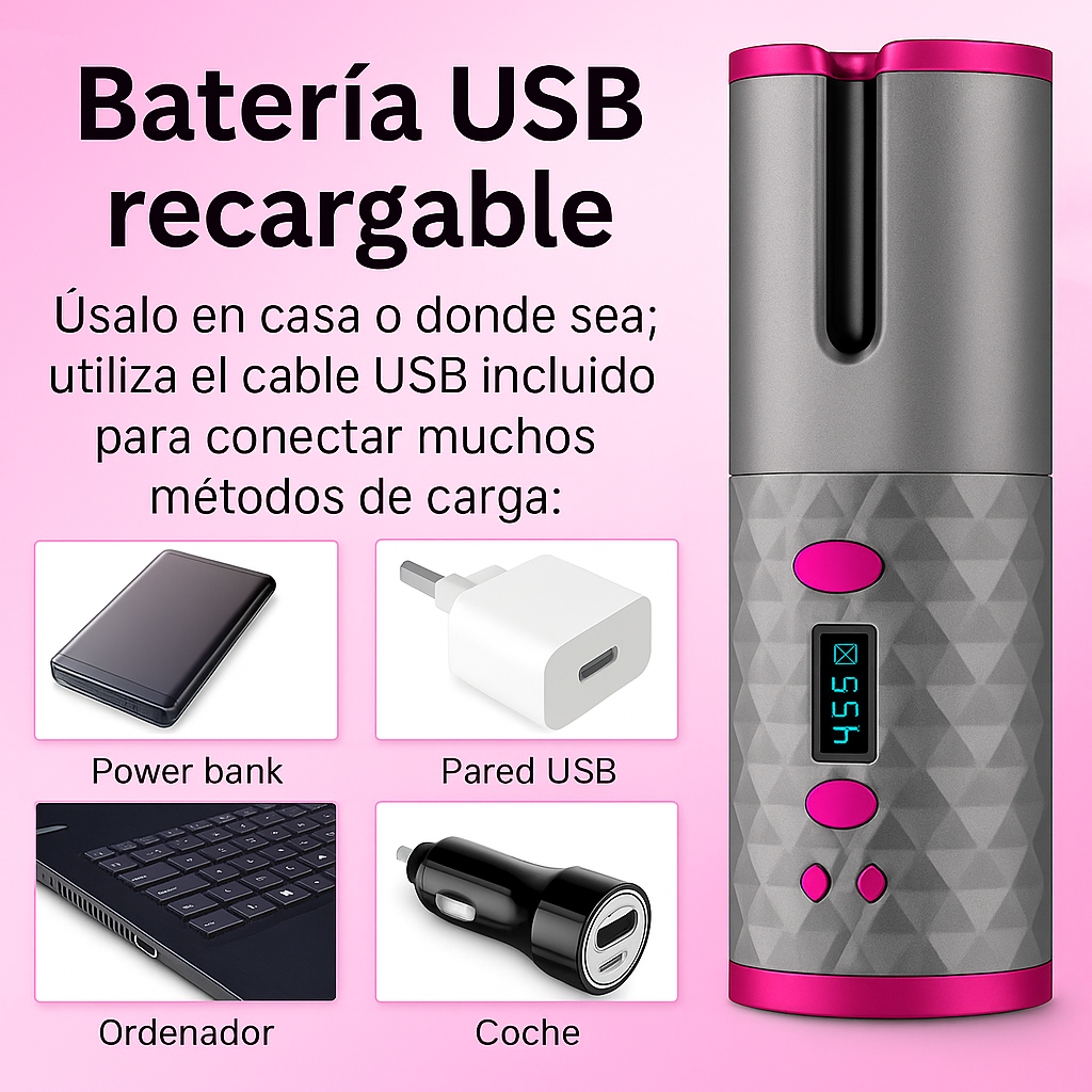 Rizador eléctrico inalámbrico