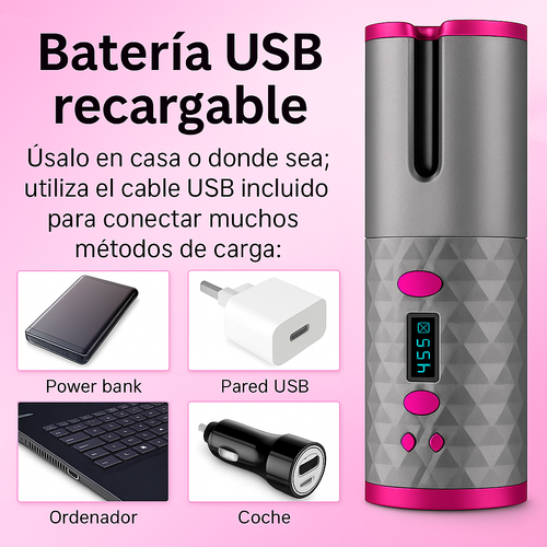 Rizador eléctrico inalámbrico